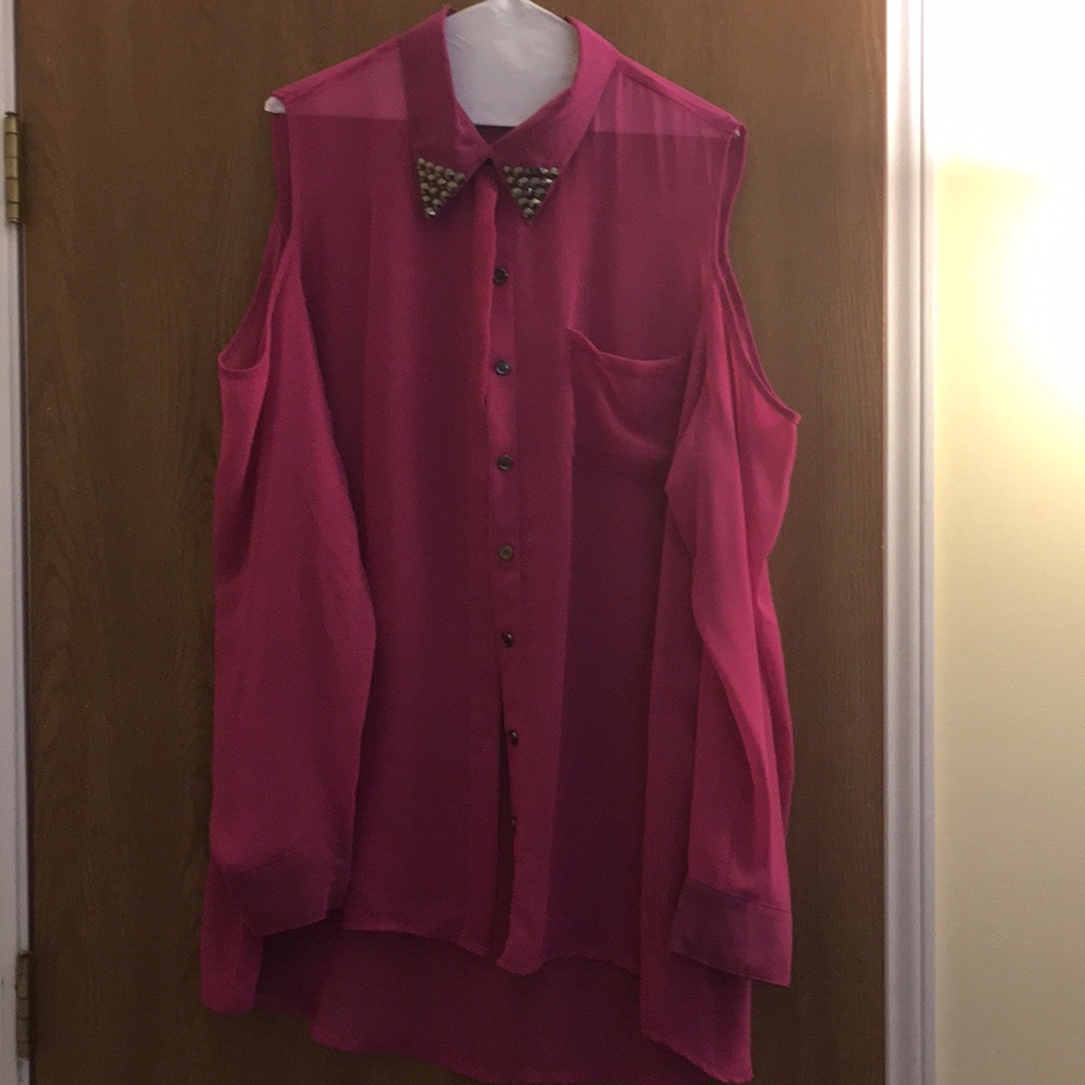 Cold shoulder blouse